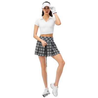 wholesale women checkered golf skirt